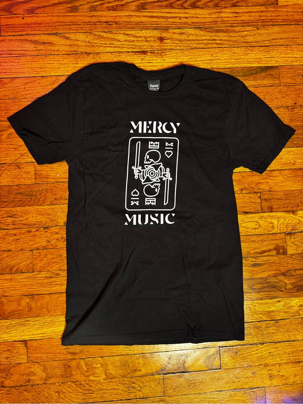 Mercy Music band Black Graphic Tee